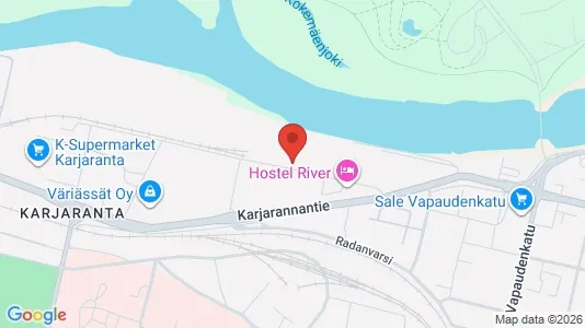 Apartments for rent i Pori - kort over placeringen