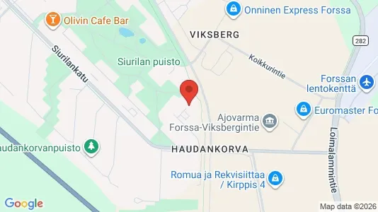 Apartments for rent i Forssa - kort over placeringen
