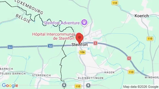 Apartments for rent i Steinfort - kort over placeringen