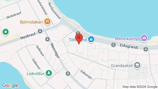 Apartments for rent i Reykjavík Vesturbær - kort over placeringen