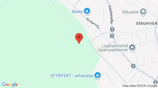 Apartments for rent i Akureyri - kort over placeringen