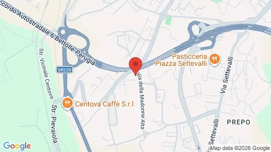 Apartments for rent i Perugia - kort over placeringen