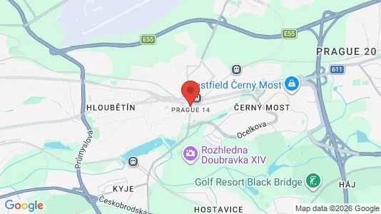 Apartments for rent i Prague 14 - kort over placeringen