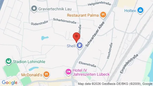 Apartments for rent i Lubeck - kort over placeringen