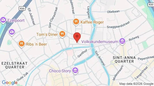 Apartments for rent i Brugge - kort over placeringen
