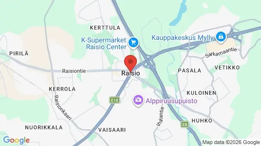 Apartments for rent i Raisio - kort over placeringen