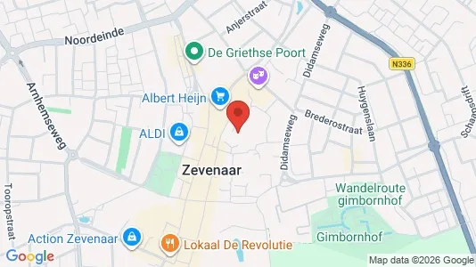 Apartments for rent i Zevenaar - kort over placeringen