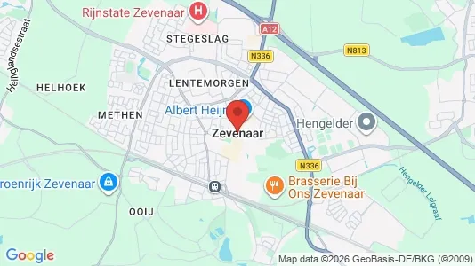 Houses for rent i Zevenaar - kort over placeringen