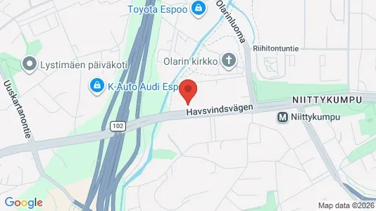 Apartments for rent i Espoo - kort over placeringen