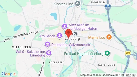 Apartments for rent i Lunenburg - kort over placeringen