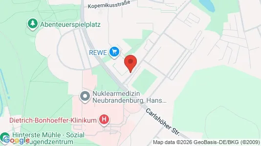 Apartments for rent i Mecklenburgische Seenplatte - kort over placeringen