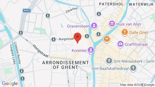 Apartments for rent i Stad Gent - kort over placeringen
