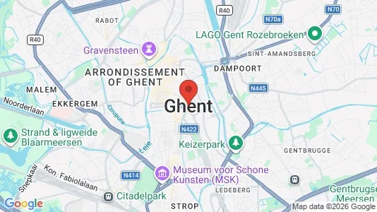 Apartments for rent i Stad Gent - kort over placeringen