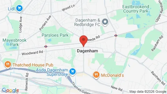 Houses for rent i Dagenham - Essex - kort over placeringen