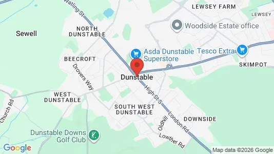 Rooms for rent i Dunstable - Bedfordshire - kort over placeringen