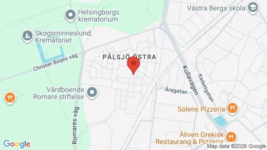 Apartments for rent i Helsingborg - kort over placeringen