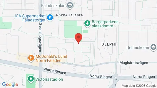 Apartments for rent i Lund - kort over placeringen