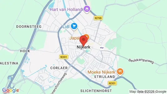 Apartments for rent i Nijkerk - kort over placeringen