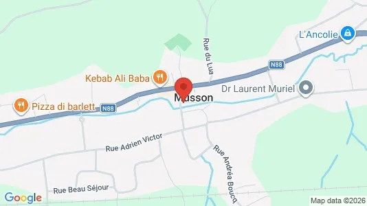 Apartments for rent i Musson - kort over placeringen