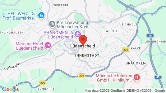Apartments for rent i Märkischer Kreis - kort over placeringen