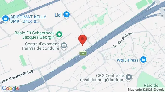 Apartments for rent i Brussels Evere - kort over placeringen