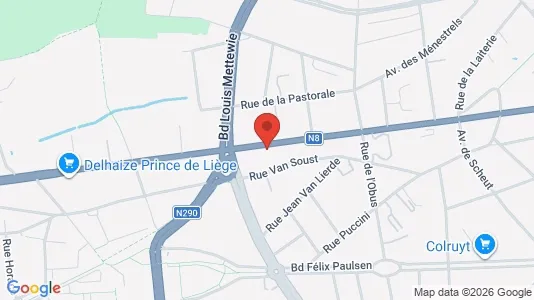 Apartments for rent i Brussels Anderlecht - kort over placeringen