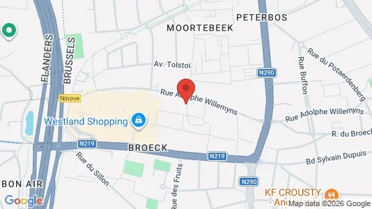 Apartments for rent i Brussels Anderlecht - kort over placeringen