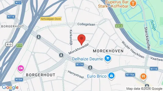 Apartments for rent i Antwerp Borgerhout - kort over placeringen