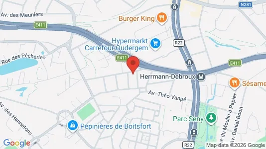 Apartments for rent i Brussels Oudergem - kort over placeringen