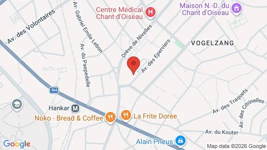 Apartments for rent i Brussels Oudergem - kort over placeringen