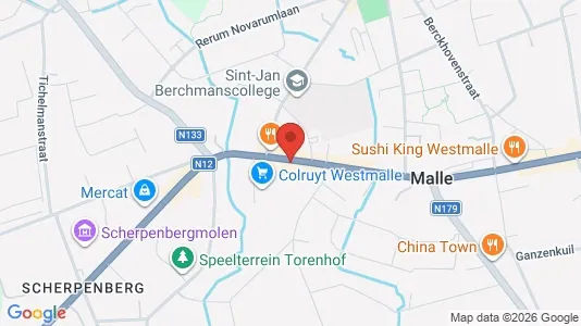 Apartments for rent i Malle - kort over placeringen