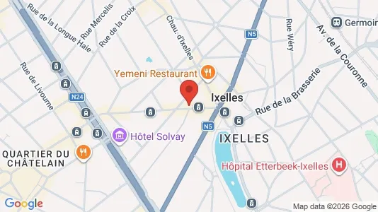 Apartments for rent i Brussels Elsene - kort over placeringen