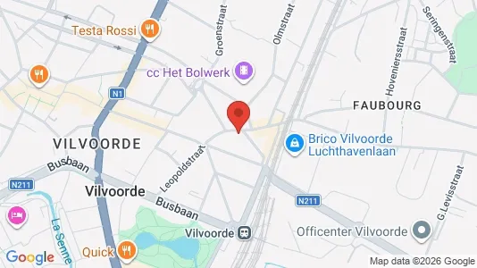 Apartments for rent i Vilvoorde - kort over placeringen