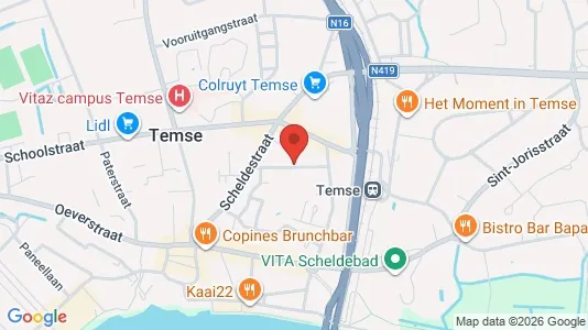 Apartments for rent i Temse - kort over placeringen