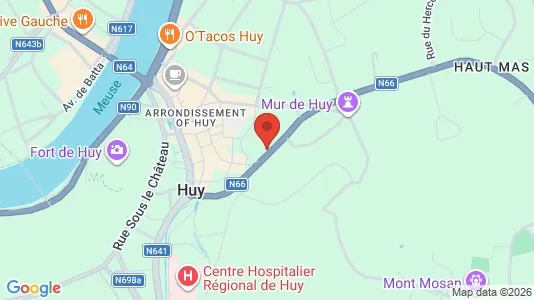 Apartments for rent i Hoei - kort over placeringen