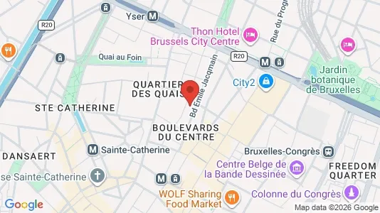 Apartments for rent i Stad Brussel - kort over placeringen