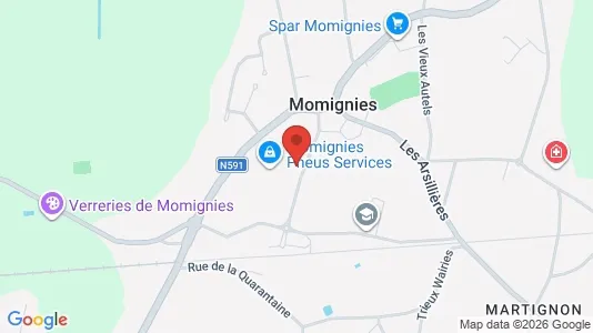 Apartments for rent i Momignies - kort over placeringen