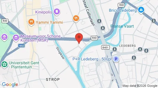 Apartments for rent i Stad Gent - kort over placeringen