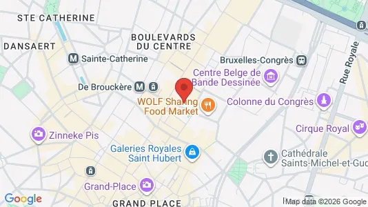 Apartments for rent i Stad Brussel - kort over placeringen