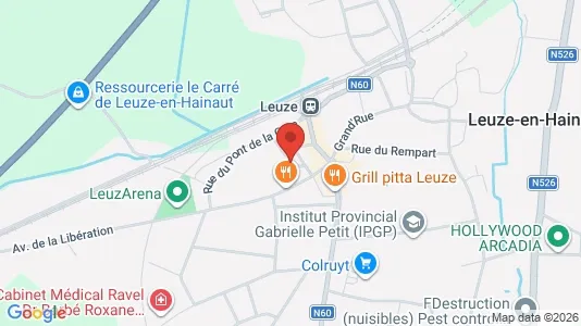 Apartments for rent i Leuze-en-Hainaut - kort over placeringen