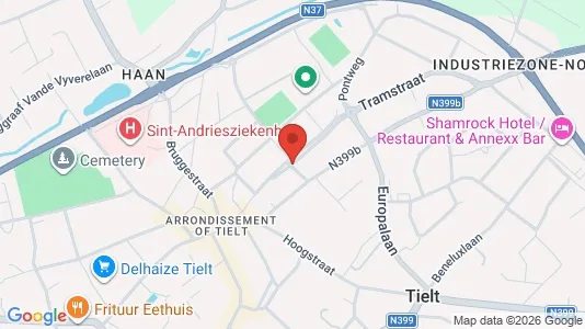 Apartments for rent i Tielt - kort over placeringen