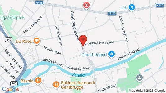 Apartments for rent i Gent Sint-Amandsberg - kort over placeringen