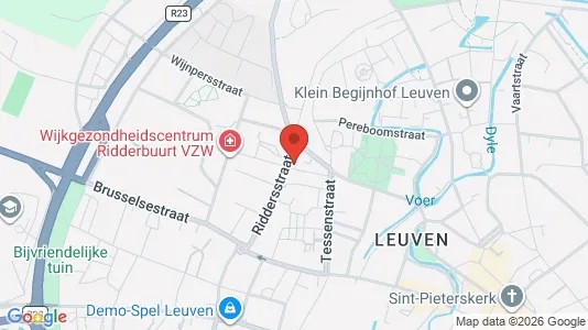 Apartments for rent i Leuven - kort over placeringen