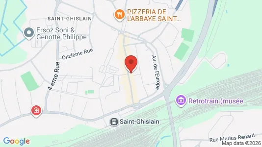 Apartments for rent i Saint-Ghislain - kort over placeringen