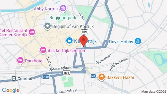 Apartments for rent i Kortrijk - kort over placeringen