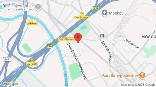 Apartments for rent i Gent Ledeberg - kort over placeringen