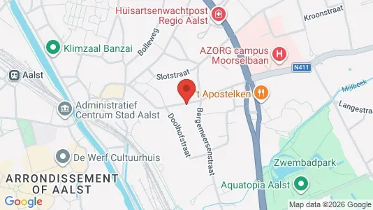 Apartments for rent i Aalst - kort over placeringen