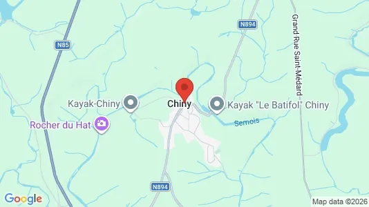 Houses for rent i Chiny - kort over placeringen