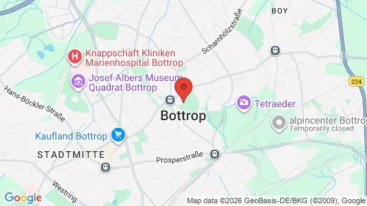 Apartments for rent i Bottrop - kort over placeringen