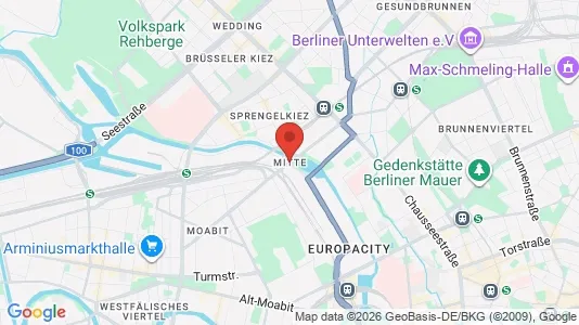Apartments for rent i Berlin Mitte - kort over placeringen